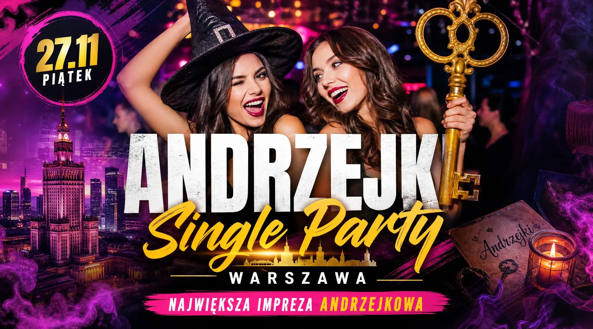 Andrzejkowa edycja Single Party w Warszawa