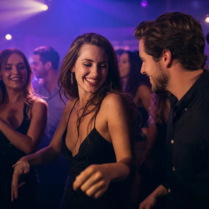 Pełny parkiet podczas Single Party
